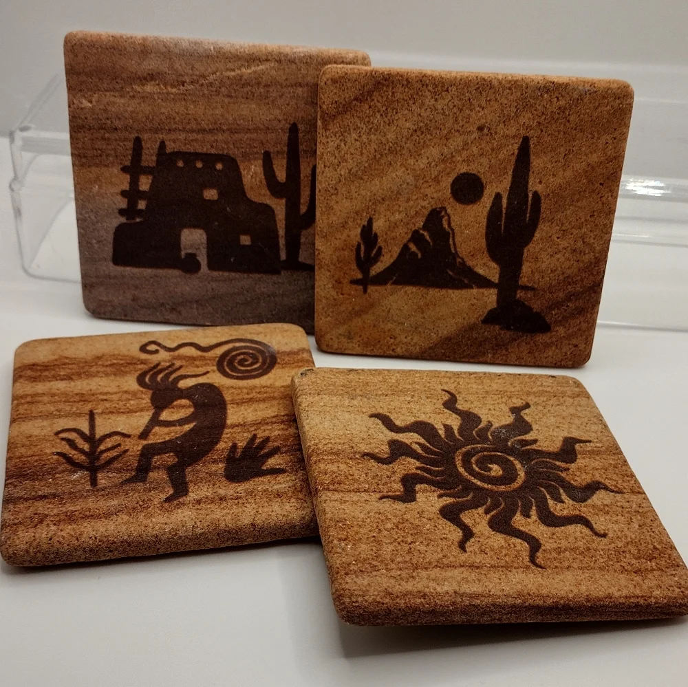 Set of 4‎ Navajo Western Stone Coasters